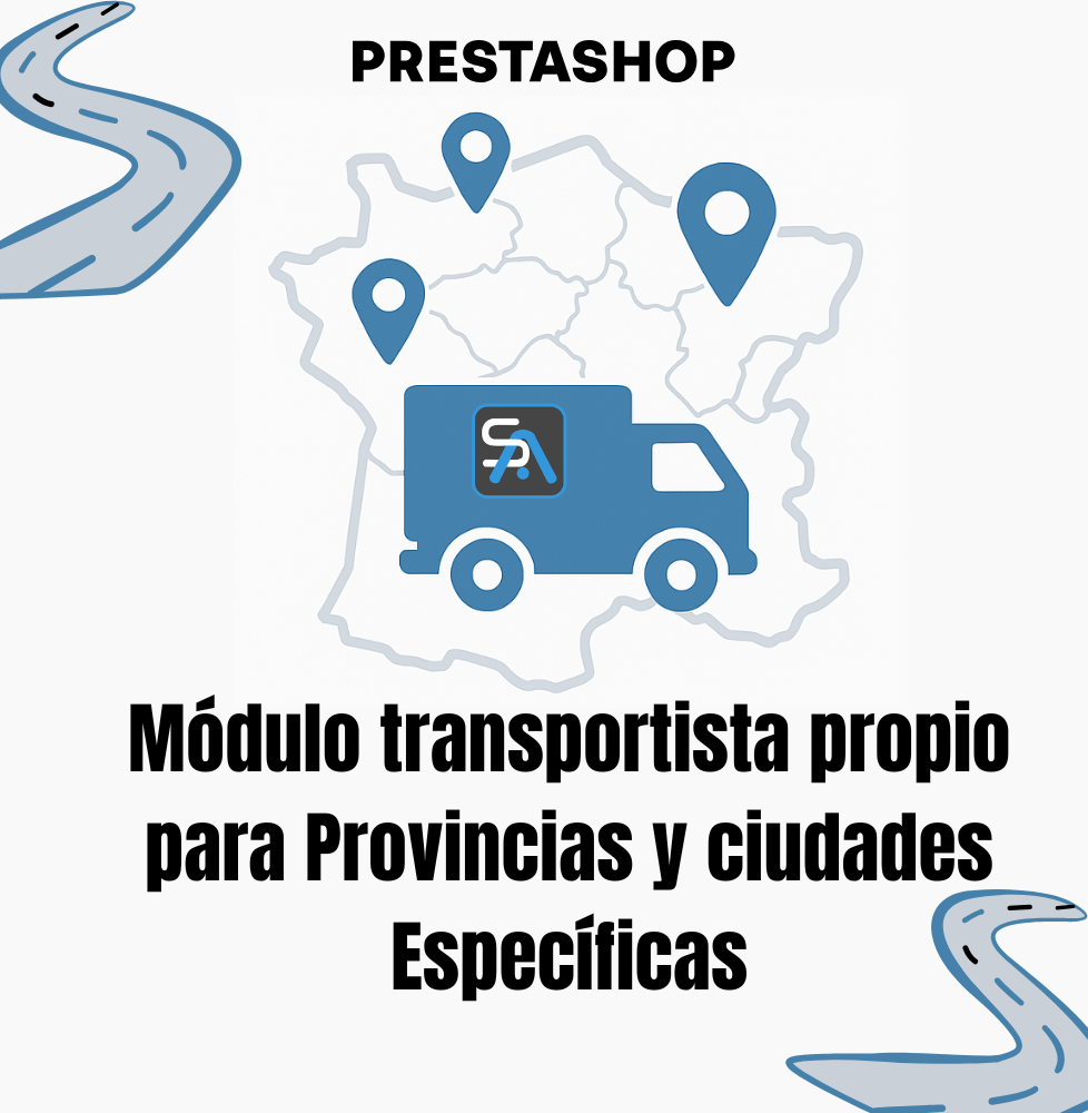 Módulo de transporte dedicado para províncias e cidades específicas.